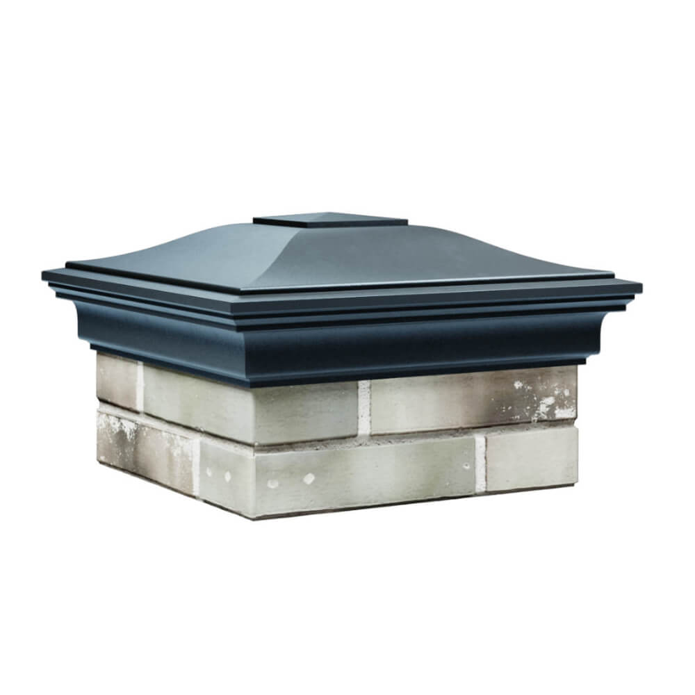 Колпак Zking Монблан Серый на столб 1.5х1.5 еврокирпича 0.7НФ (355х355мм) в Вологде фото