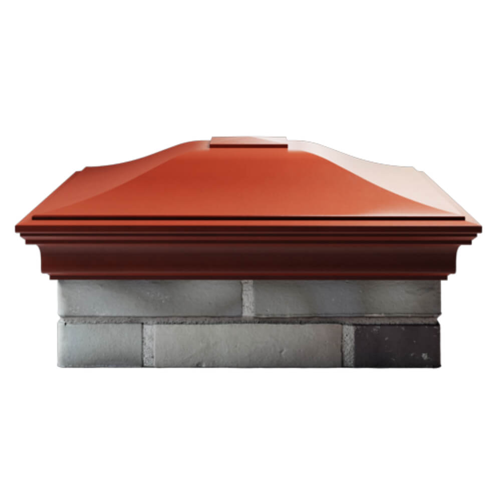 Колпак Zking Монблан Красный на столб 2х2 кирпича (515х515мм) в Вологде фото