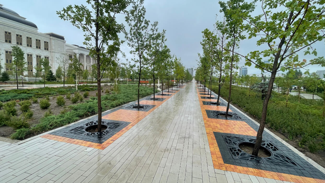 Приствольная решетка для дерева ZKING CRUST 1.2х1.2м Черная в Вологде фото