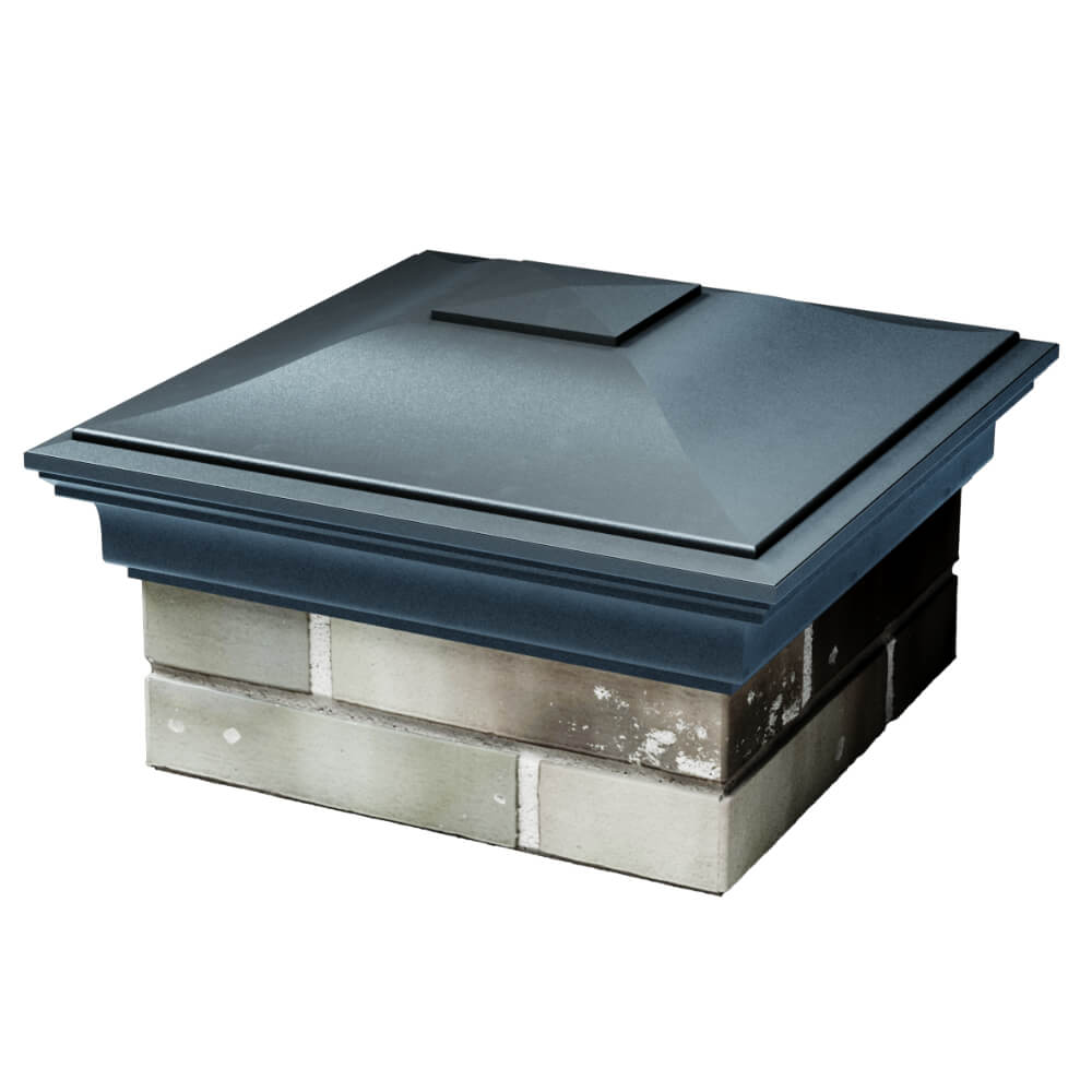 Колпак Zking Монблан Серый на столб 1.5х1.5 кирпича (385х385мм) в Вологде фото