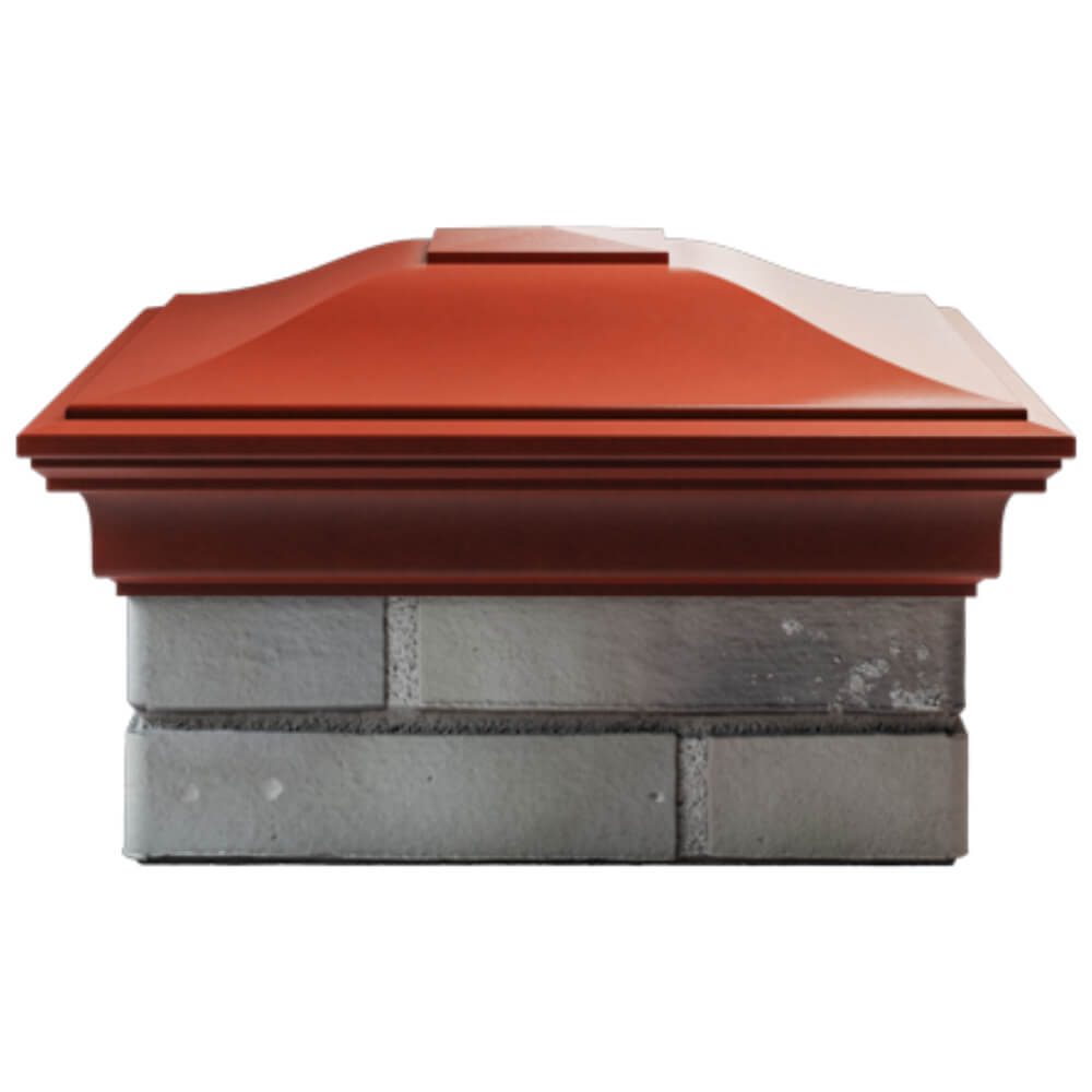 Колпак Zking Монблан Красный на столб 1.5х1.5 кирпича (385х385мм) Вологда фото