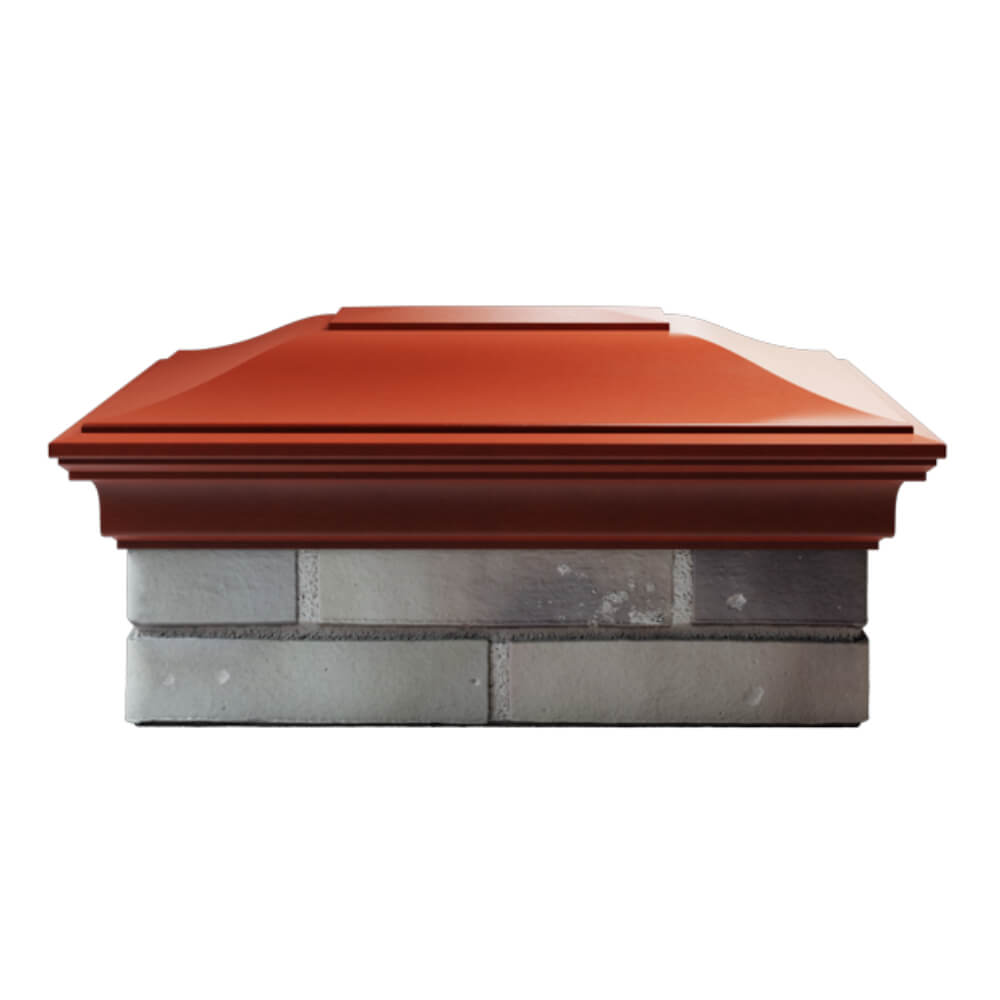 Колпак Zking Монблан Красный на столб 2х1.5 кирпича (515х385мм) в Вологде фото