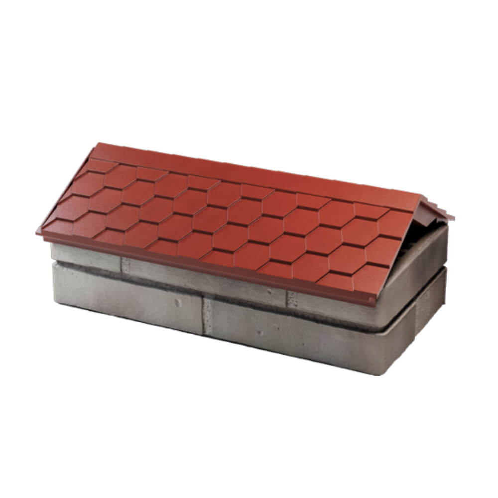 Парапет Zking Эверест Красный с посадкой на 1 кирпич (200/225/255мм) в Вологде фото