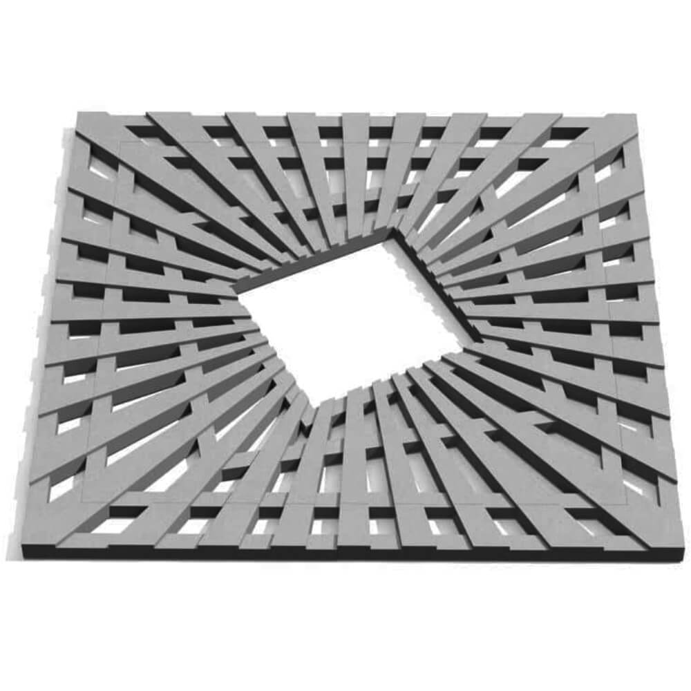 Приствольная решетка для дерева ZKING ATMOSPHERE 1.2х1.2м Серая Вологда фото