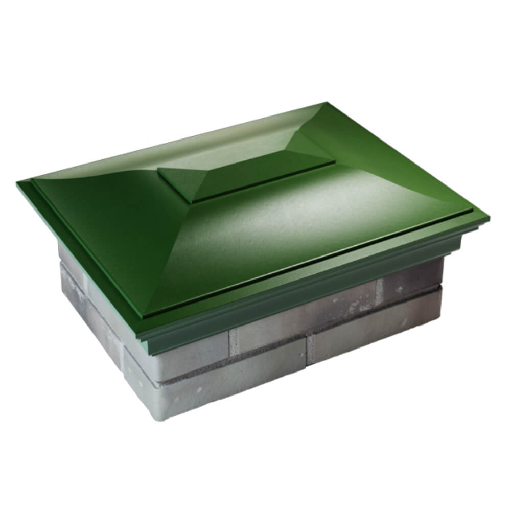 Колпак Zking Монблан Зеленый на столб 2х1.5 кирпича (515х385мм) Вологда фото