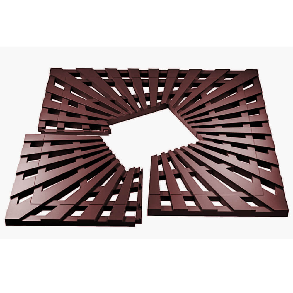 Приствольная решетка для дерева ZKING ATMOSPHERE 1.2х1.2м Коричневая в Вологде фото