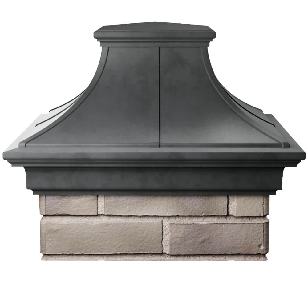 Колпак Zking Монблан Премиум Серый на столб 1.5х1.5 кирпича (385х385мм) Вологда фото