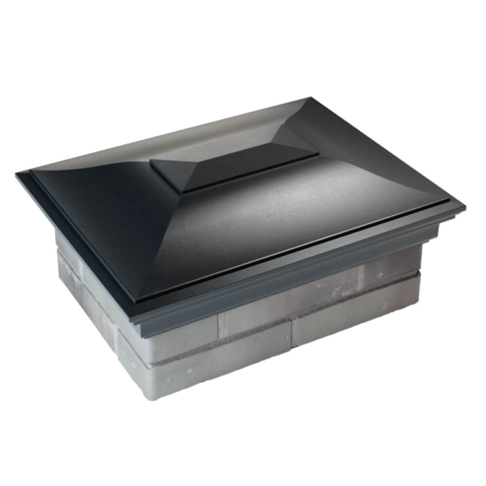 Колпак Zking Монблан Черный на столб 2х1.5 кирпича (515х385мм) Вологда фото