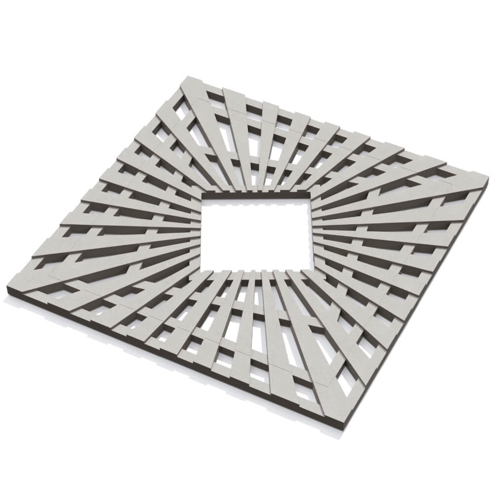 Приствольная решетка для дерева ZKING ATMOSPHERE 1.2х1.2м Бежевая в Вологде фото