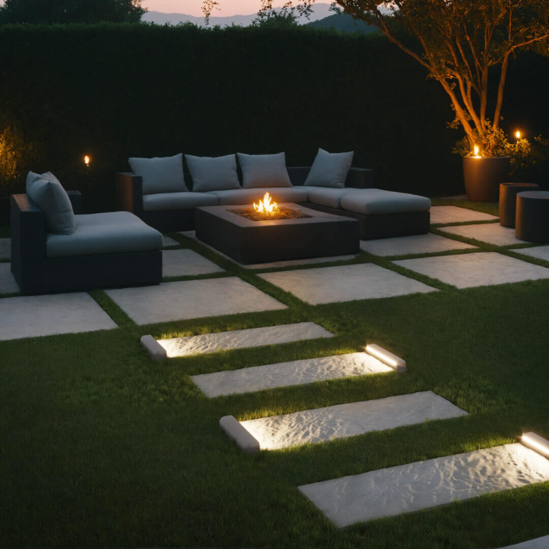 LED Светильник для шаговой плиты STONE Светлая Галька 330х75х98мм в Вологде фото