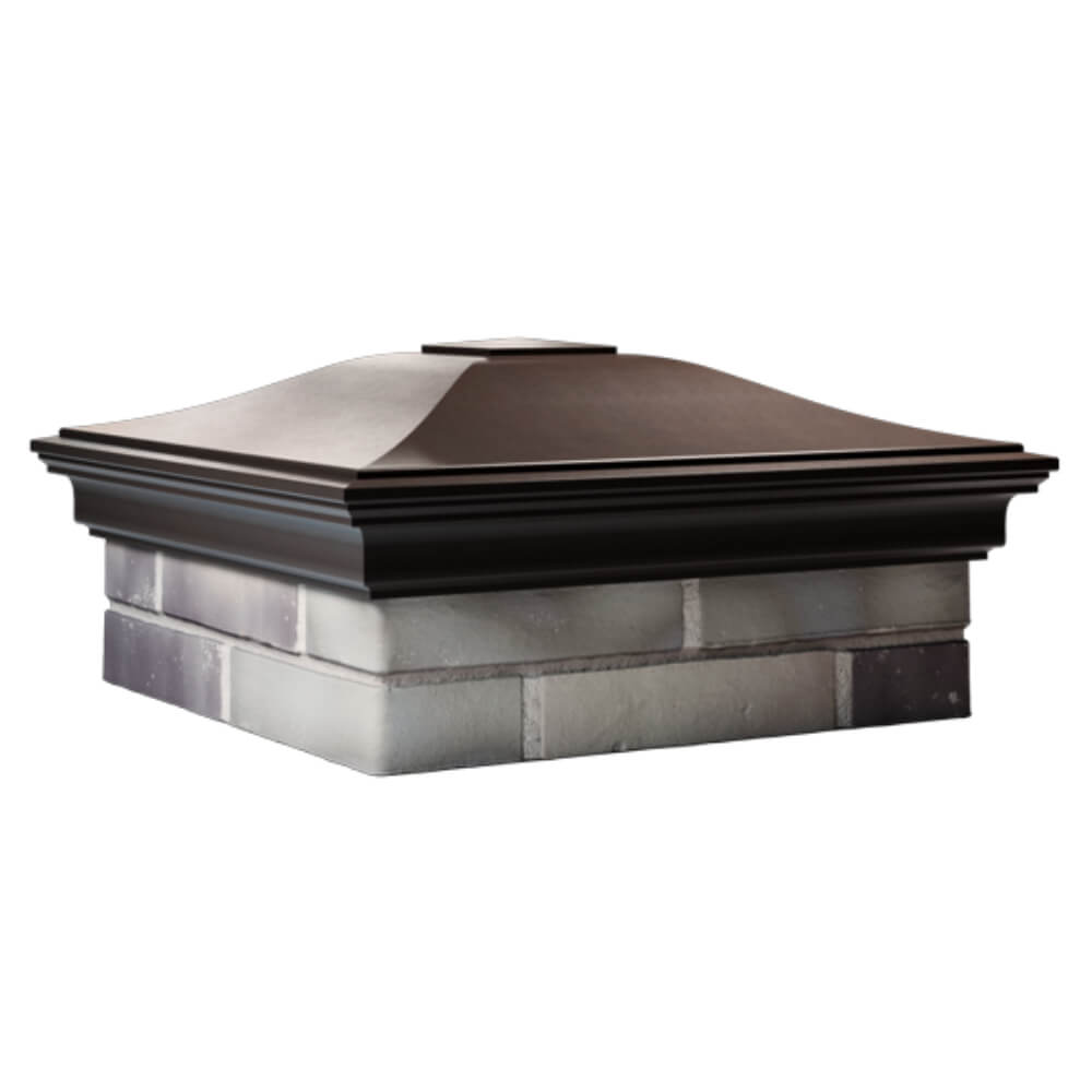 Колпак Zking Монблан Коричневый на столб 2х2 кирпича (515х515мм) в Вологде фото