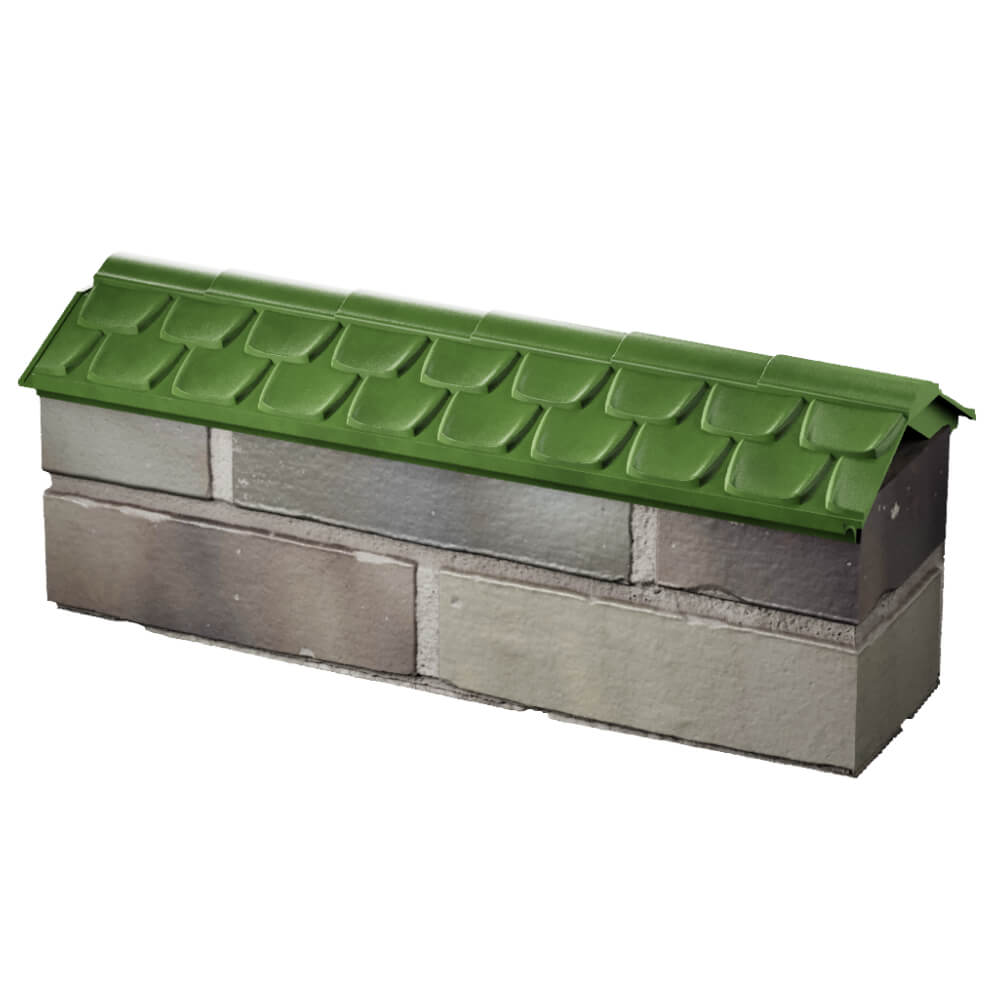 Парапет Zking Эльбрус Зеленый с посадкой на 0.5 кирпича (130мм) в Вологде фото