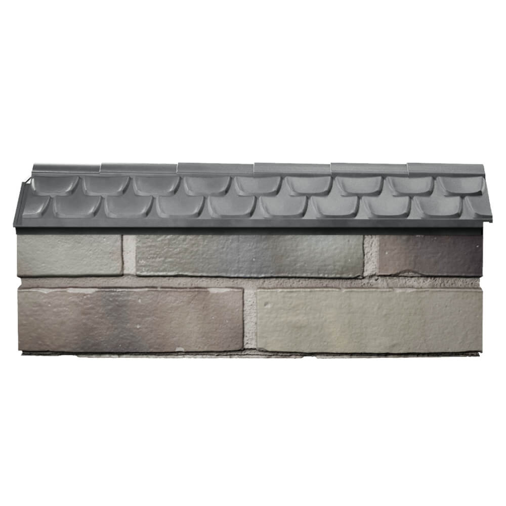 Парапет Zking Эльбрус Серый с посадкой на 0.5 кирпича (130мм) в Вологде фото