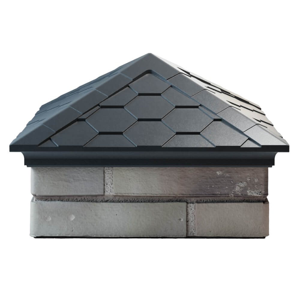 Колпак Zking Эверест Серый на столб 1.5х1.5 кирпича (390х390мм) Вологда фото