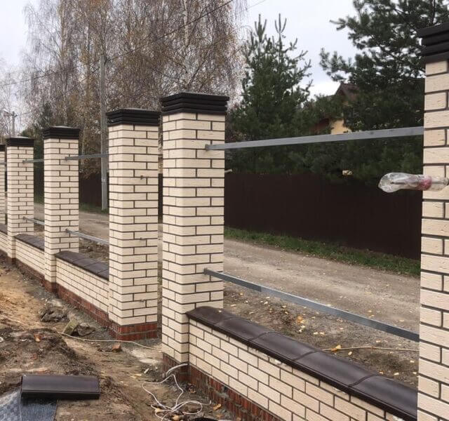 Колпак Zking Бона ХайТек Коричневый на столб 1.5х1.5 кирпича (385х385мм) в Вологде фото