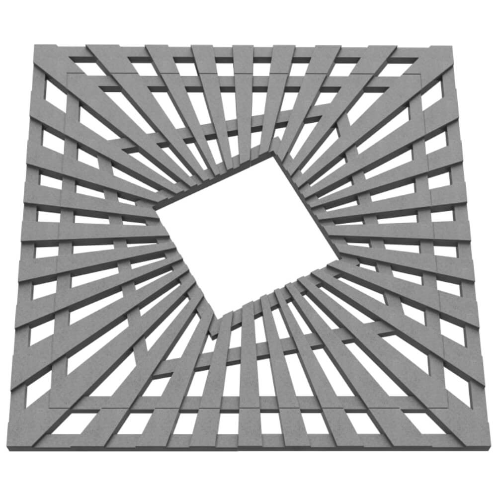 Приствольная решетка для дерева ZKING ATMOSPHERE 1.2х1.2м Серая в Вологде фото