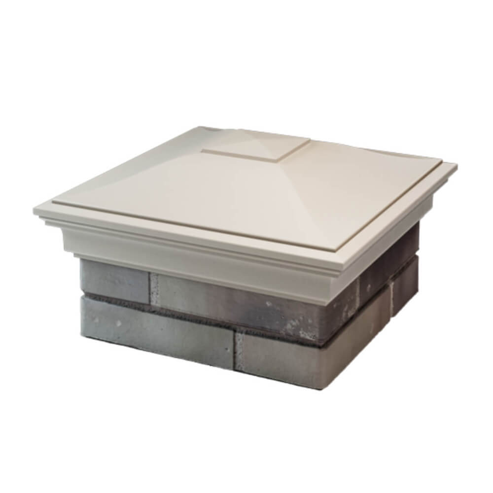 Колпак Zking Монблан Бежевый на столб 1.5х1.5 еврокирпича 0.7НФ (355х355мм) в Вологде фото