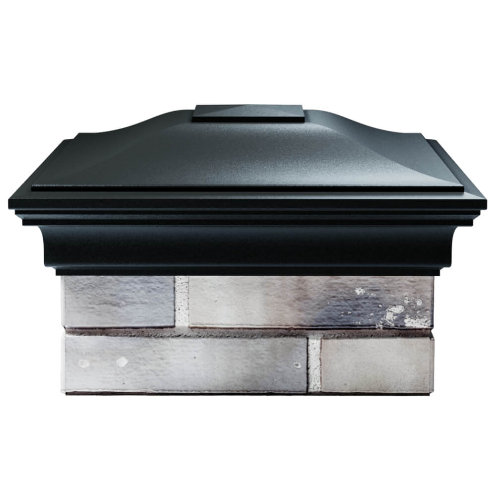 Колпак Zking Монблан Черный на столб 1.5х1.5 кирпича (385х385мм) Вологда фото