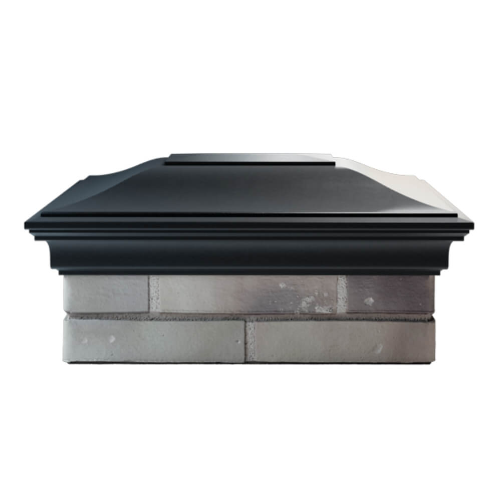 Колпак Zking Монблан Черный на столб 2х1.5 кирпича (515х385мм) в Вологде фото