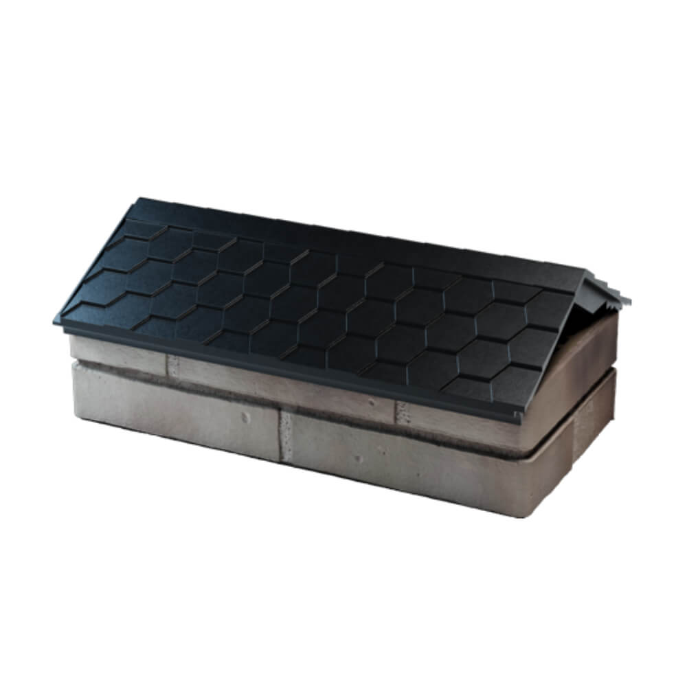 Парапет Zking Эверест Черный с посадкой на 1 кирпич (200/225/255мм) в Вологде фото