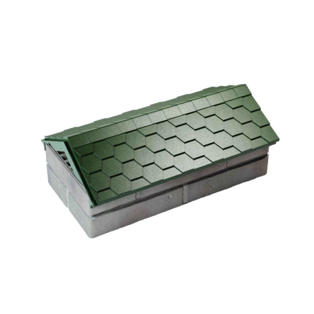 Парапет Zking Эверест Зеленый с посадкой на 1 кирпич (200/225/255мм) в Вологде фото