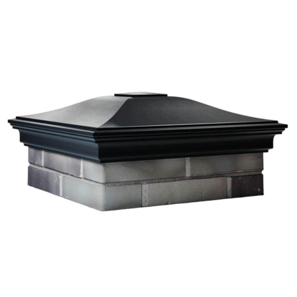 Колпак Zking Монблан Черный на столб 2х2 кирпича (515х515мм) в Вологде фото