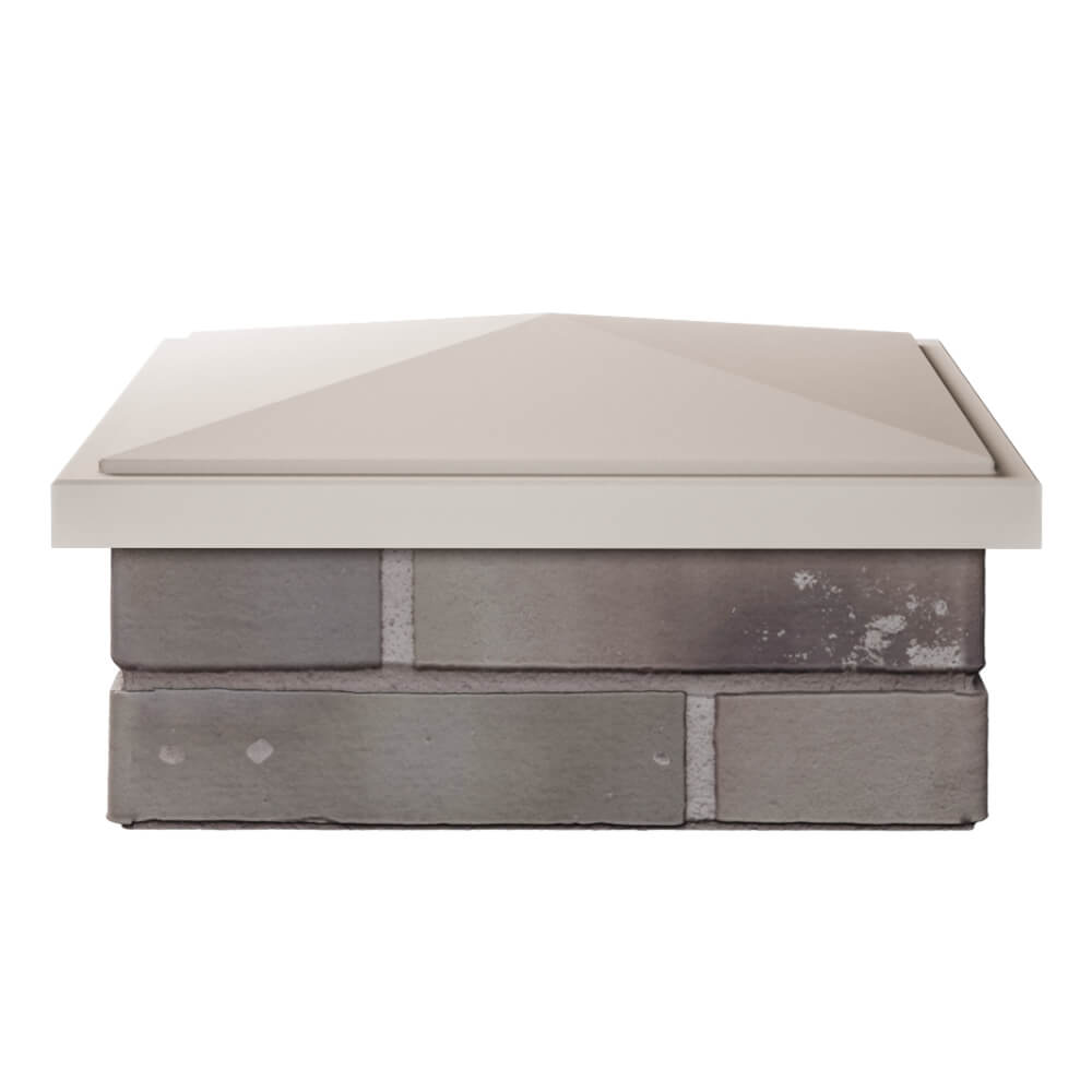 Колпак Zking БонаМоно Бежевый на столб 1.5х1.5 кирпича (385х385, 400х400мм) Вологда фото