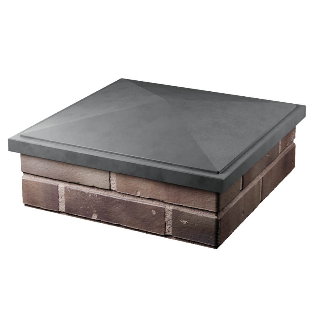 Колпак Zking БонаМоно Серый на столб 2х2 кирпича (515х515, 530х530мм) в Вологде фото