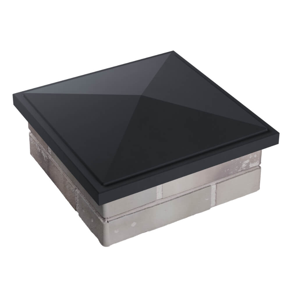 Колпак Zking БонаМоно Серый на столб 1.5х1.5 кирпича (385х385, 400х400мм) в Вологде фото