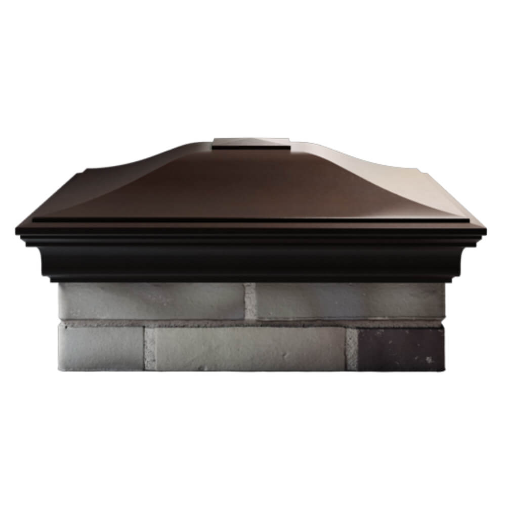 Колпак Zking Монблан Коричневый на столб 2х2 кирпича (515х515мм) в Вологде фото