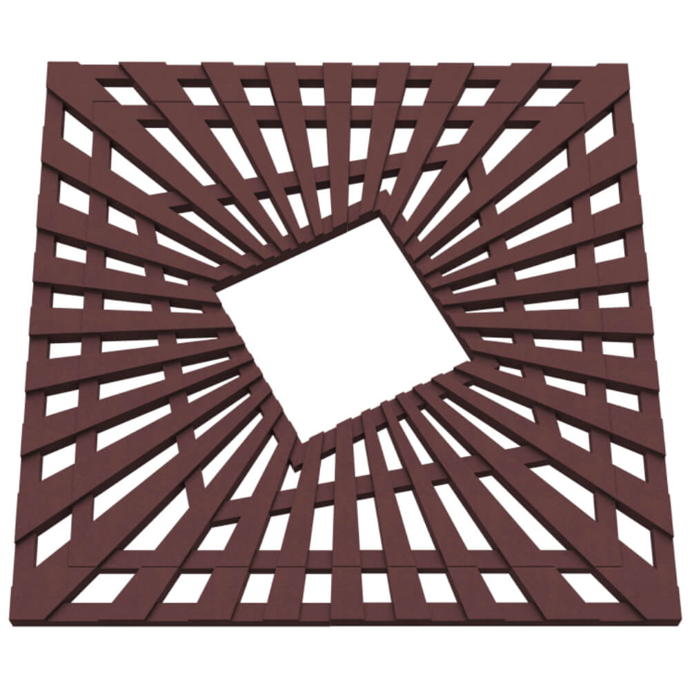 Приствольная решетка для дерева ZKING ATMOSPHERE 1.2х1.2м Коричневая в Вологде фото