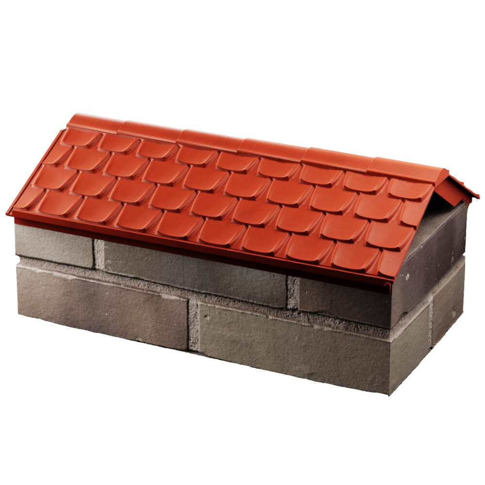 Парапет Zking Эльбрус Красный с посадкой на 1 кирпич (255мм) в Вологде фото