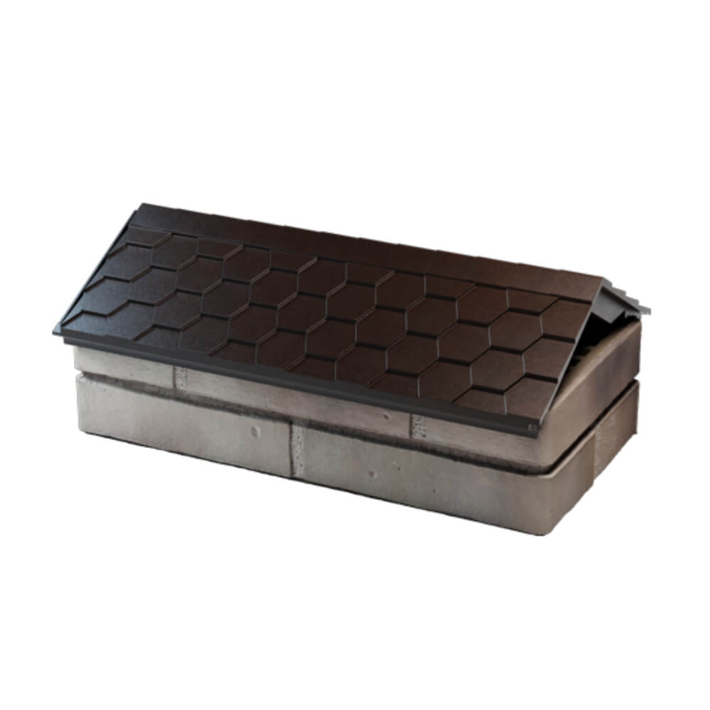 Парапет Zking Эверест Коричневый с посадкой на 1 кирпич (200/225/255мм) в Вологде фото