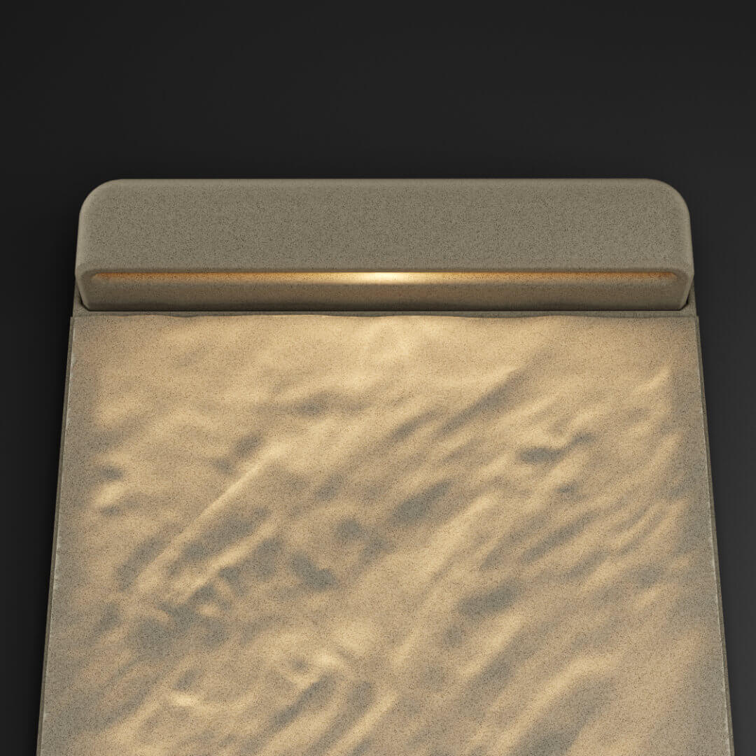 LED Светильник для шаговой плиты STONE Светлая Галька 330х75х98мм в Вологде фото