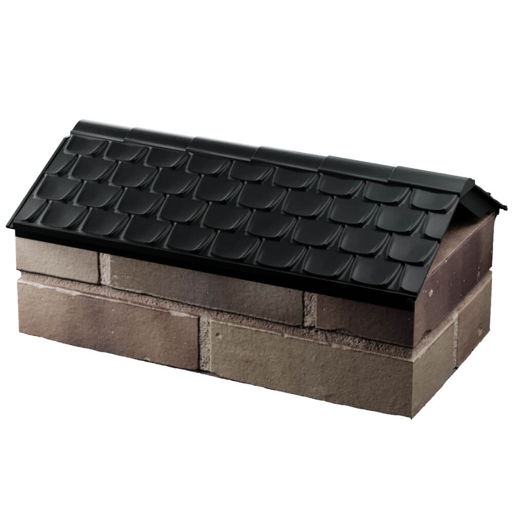 Парапет Zking Эльбрус Черный с посадкой на 1 кирпич (255мм) в Вологде фото