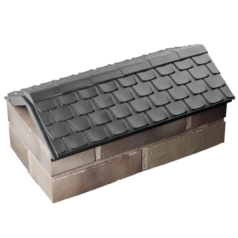 Парапет Zking Эльбрус Серый с посадкой на 1 кирпич (255мм) в Вологде фото