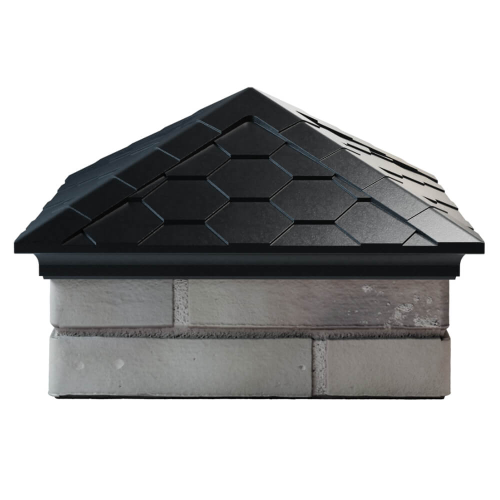 Колпак Zking Эверест Черный на столб 1.5х1.5 кирпича (390х390мм) Вологда фото