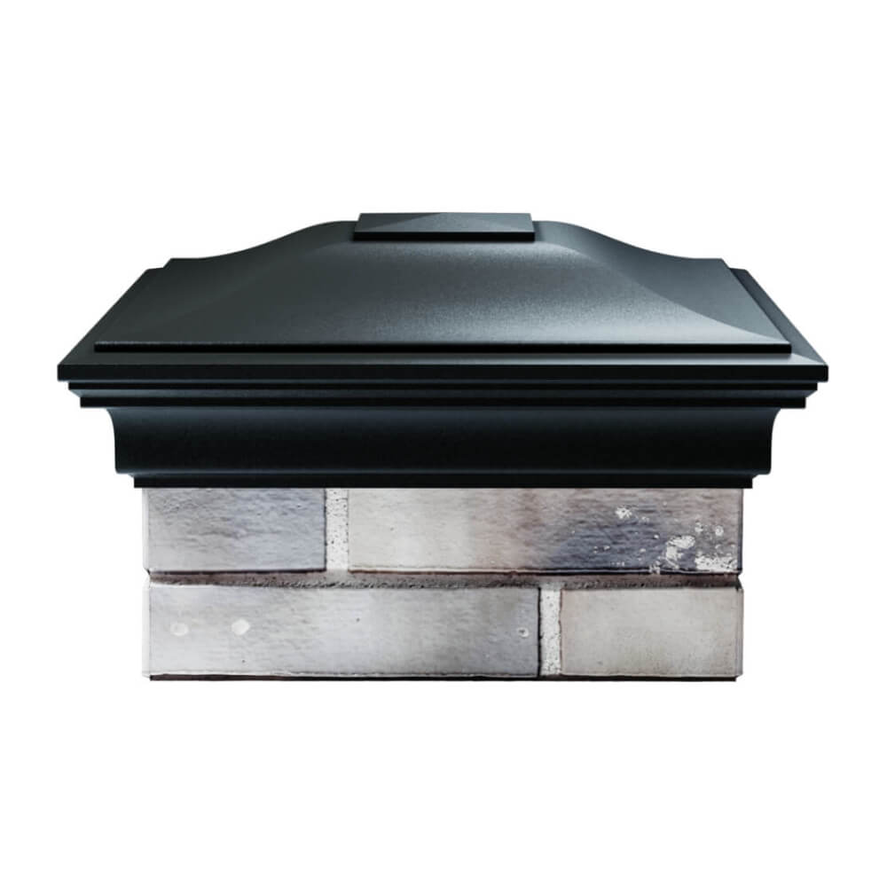 Колпак Zking Монблан Черный на столб 1.5х1.5 еврокирпича 0.7НФ (355х355мм) Вологда фото