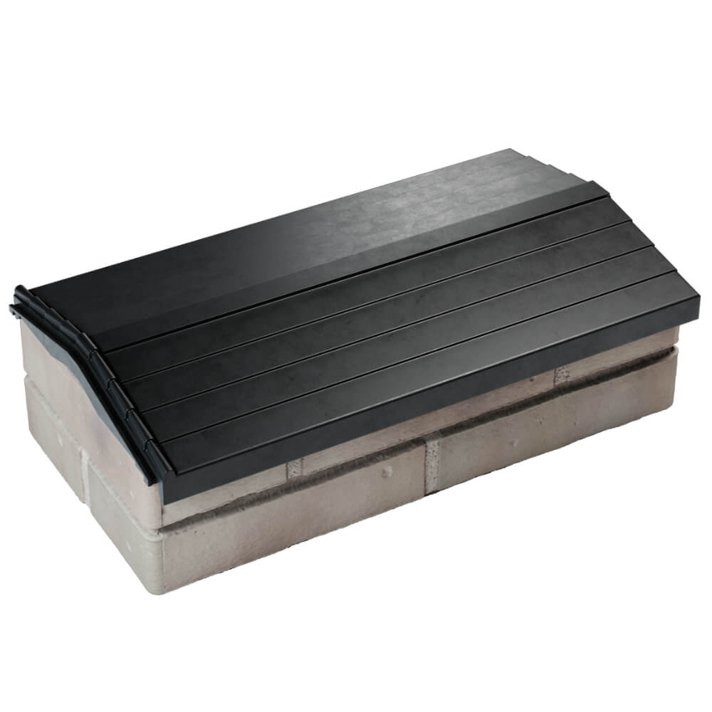 Парапет Zking Бона ХайТек Черный с посадкой на 1 кирпич (200/225/255мм) в Вологде фото