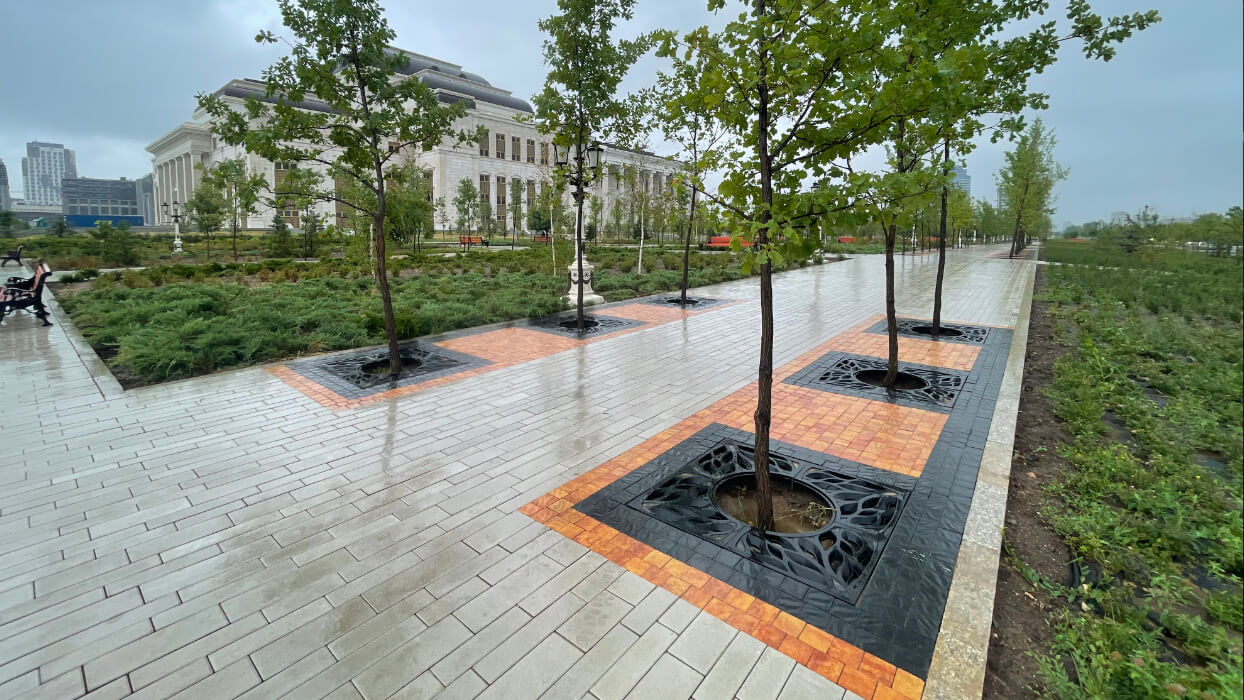 Приствольная решетка для дерева ZKING CRUST 1.2х1.2м Черная в Вологде фото