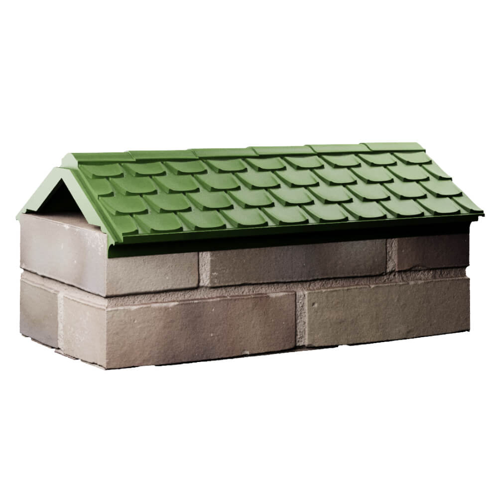 Парапет Zking Эльбрус Зеленый с посадкой на 1 кирпич (255мм) Вологда фото