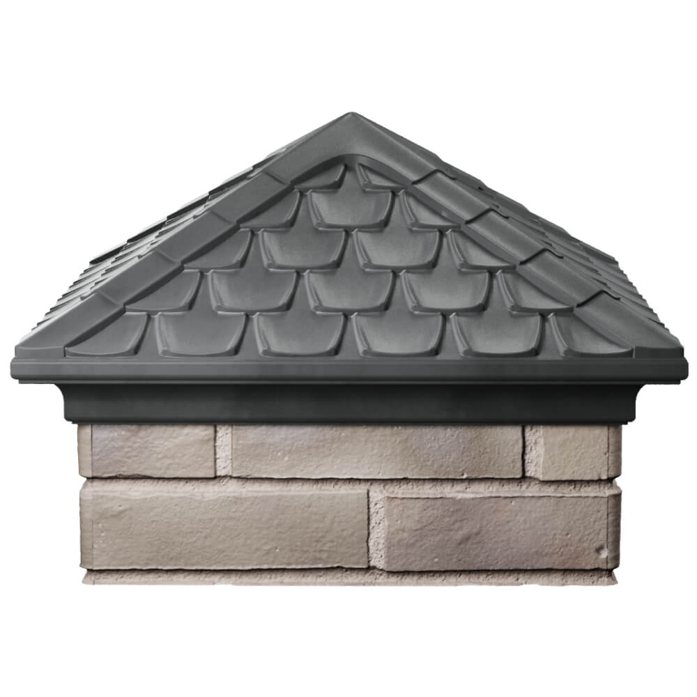 Колпак Zking Эльбрус Серый на столб 1.5х1.5 кирпича (385х385мм) Вологда фото