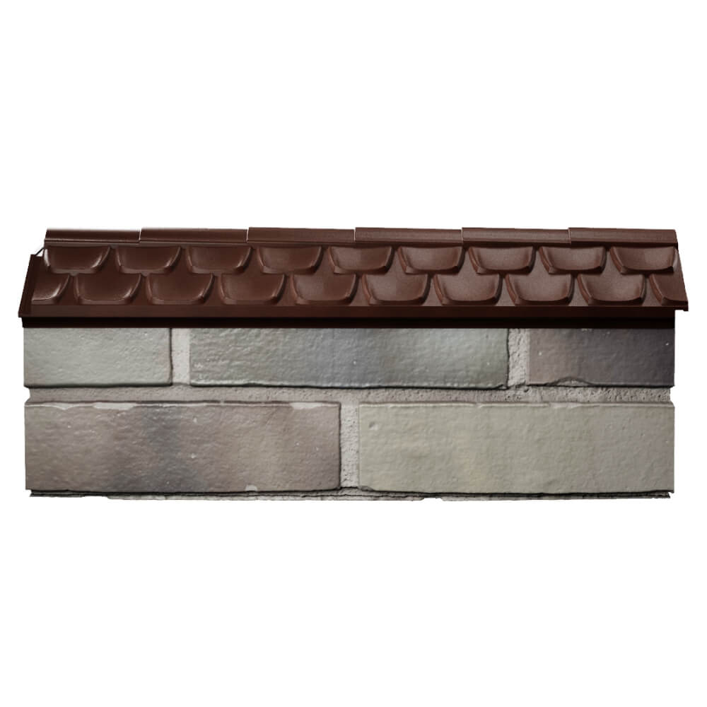 Парапет Zking Эльбрус Коричневый с посадкой на 0.5 кирпича (130мм) в Вологде фото
