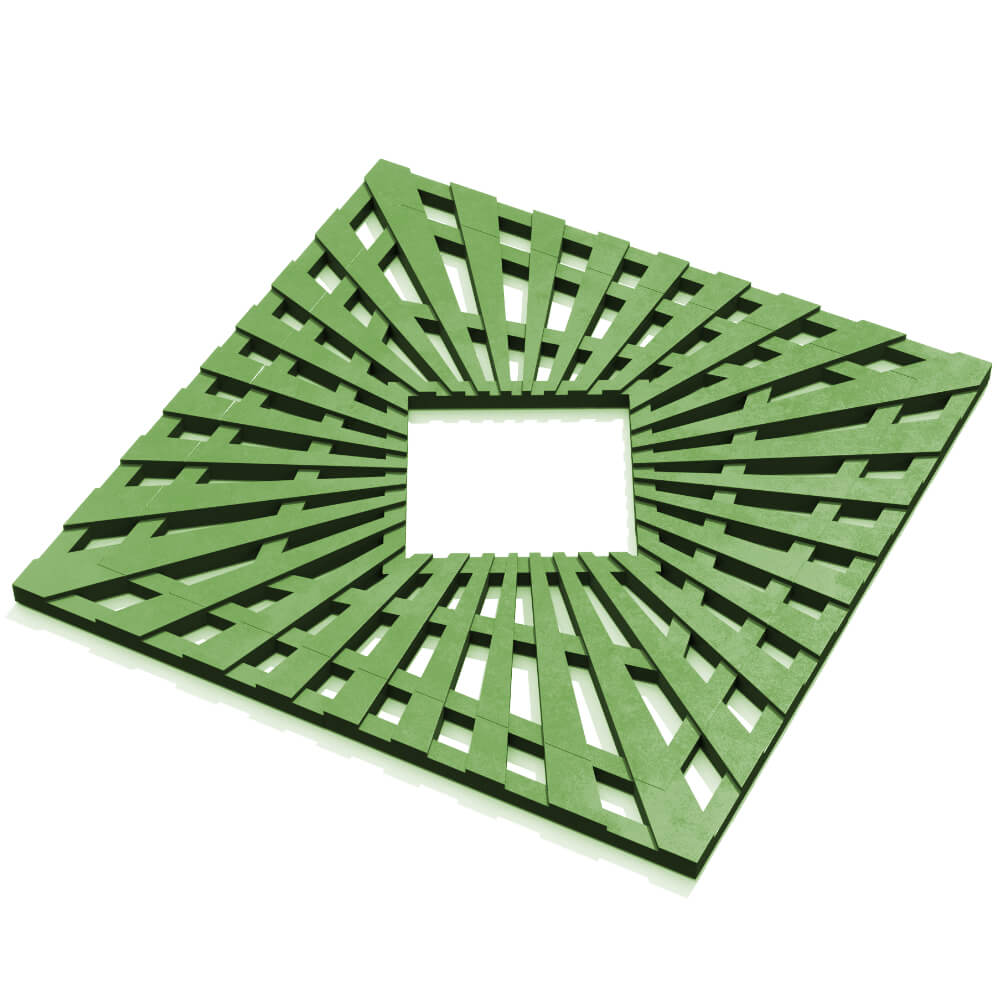 Приствольная решетка для дерева ZKING ATMOSPHERE 1.2х1.2м Зеленая в Вологде фото