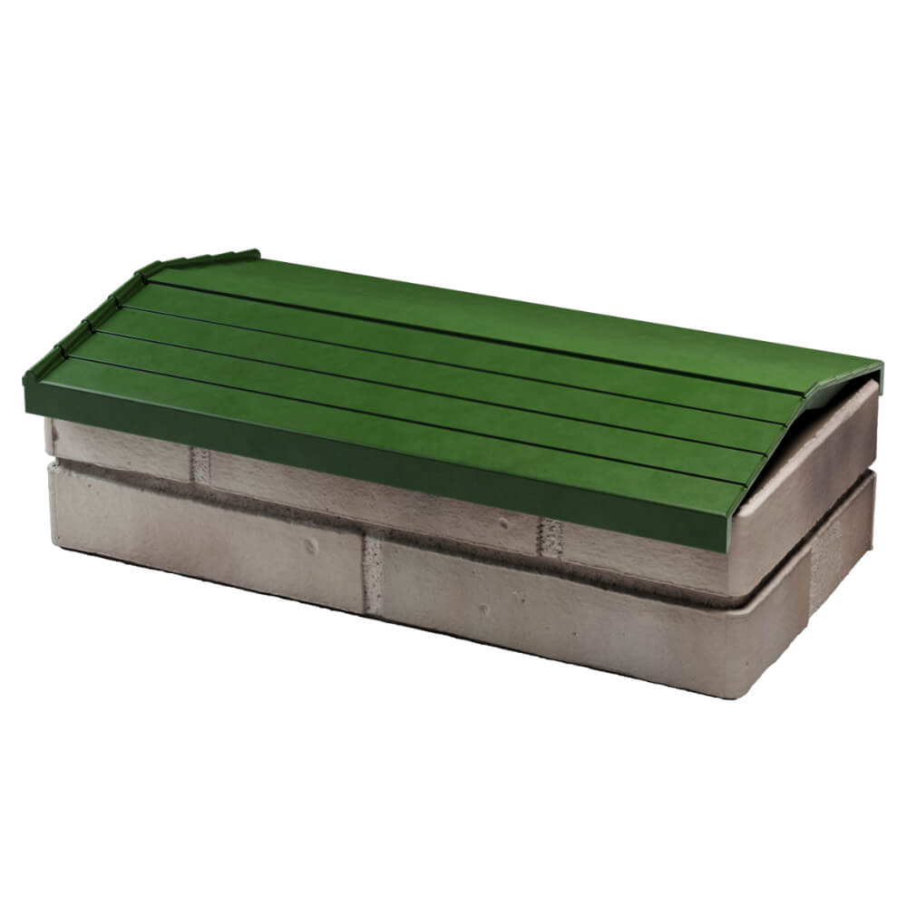 Парапет Zking Бона ХайТек Зеленый с посадкой на 1 кирпич (200/225/255мм) в Вологде фото