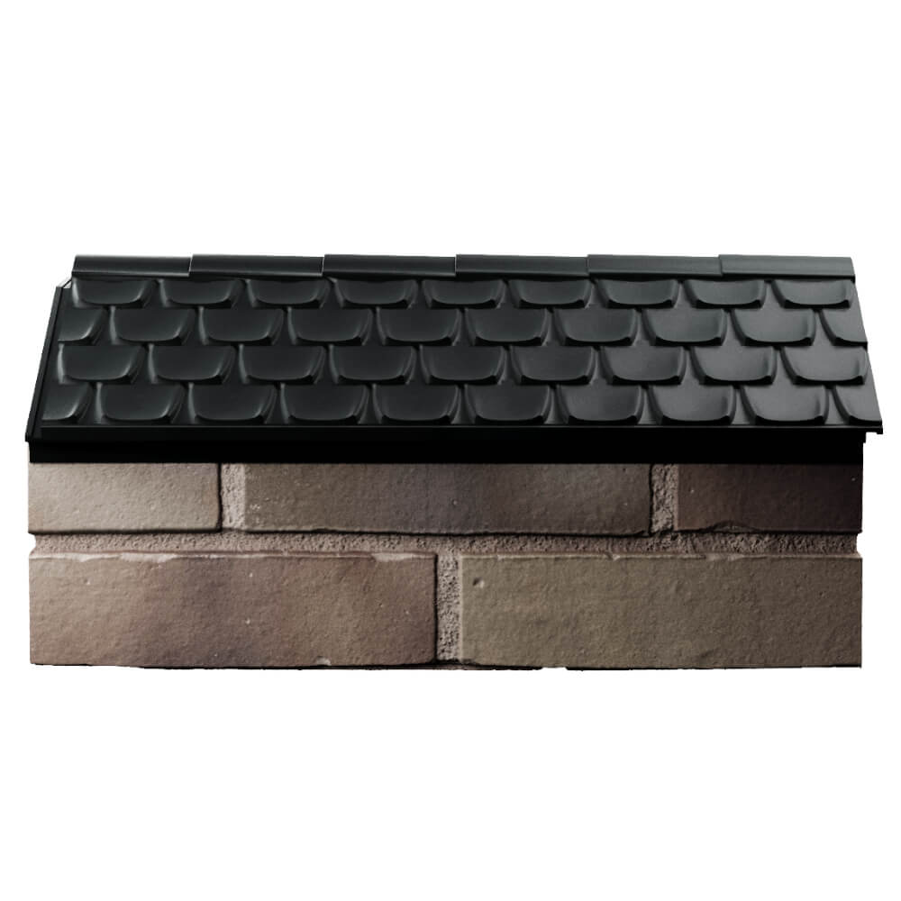 Парапет Zking Эльбрус Черный с посадкой на 1 кирпич (255мм) в Вологде фото