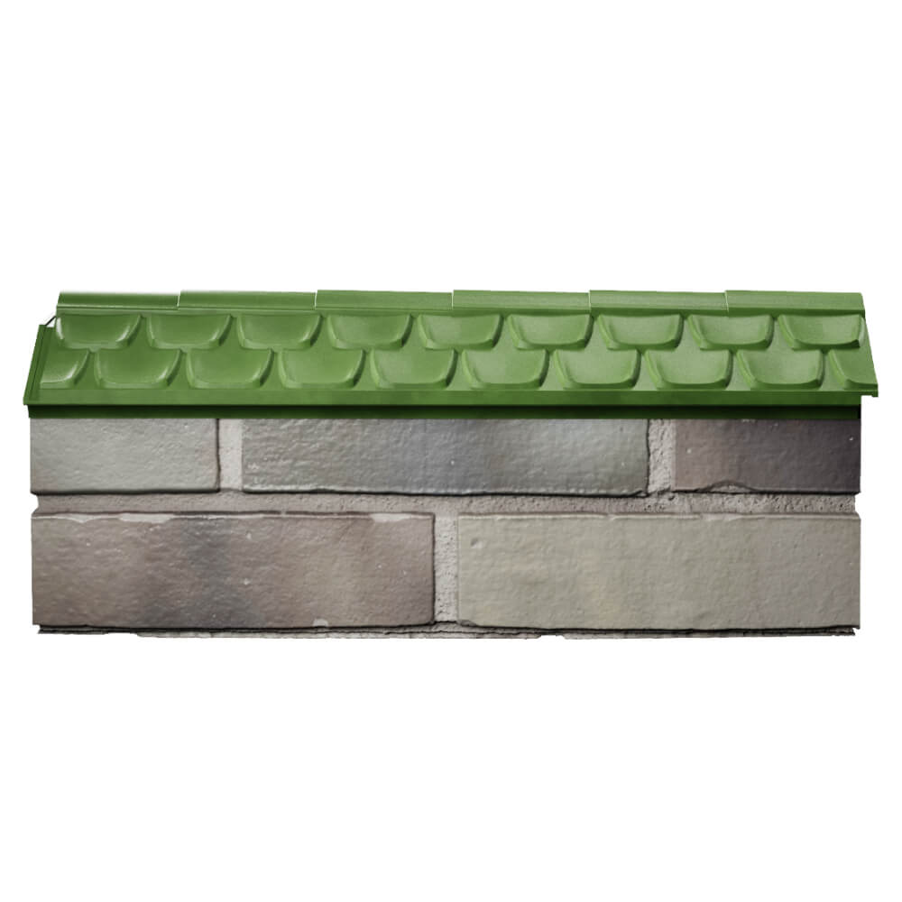 Парапет Zking Эльбрус Зеленый с посадкой на 0.5 кирпича (130мм) в Вологде фото