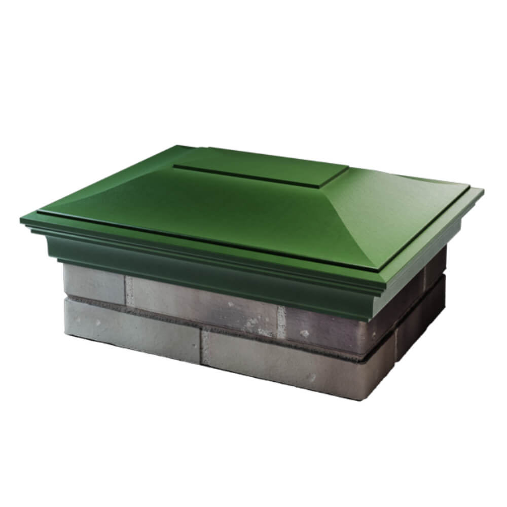 Колпак Zking Монблан Зеленый на столб 2х1.5 кирпича (515х385мм) в Вологде фото