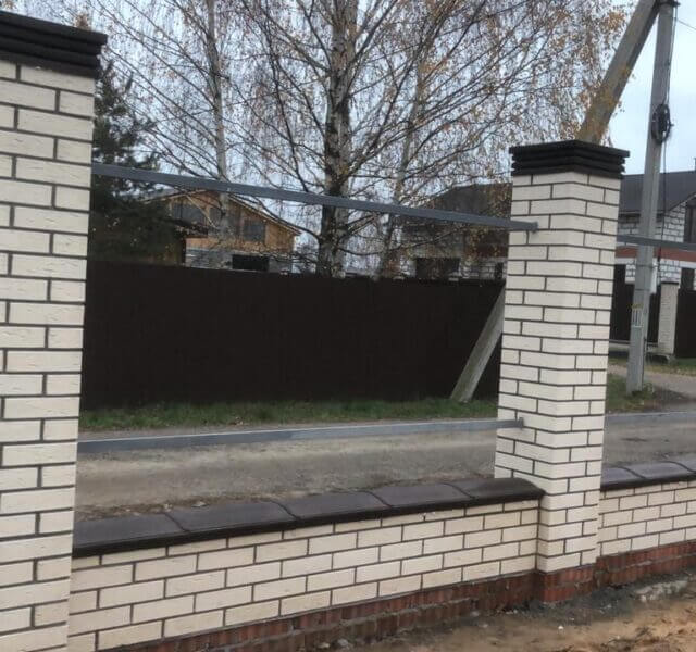 Колпак Zking Бона ХайТек Коричневый на столб 1.5х1.5 кирпича (385х385мм) в Вологде фото