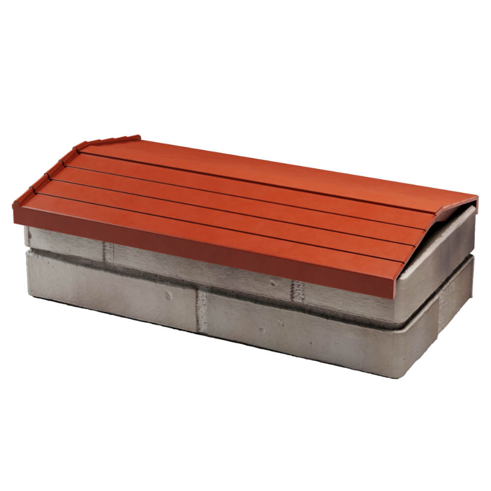 Парапет Zking Бона ХайТек Красный с посадкой на 1 кирпич (200/225/255мм) в Вологде фото